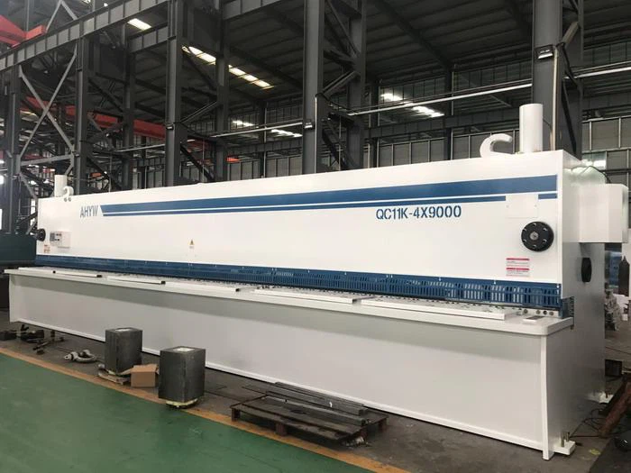 AHYW Yawei china made 9m sheet metal guillotine cutting shears manufactures