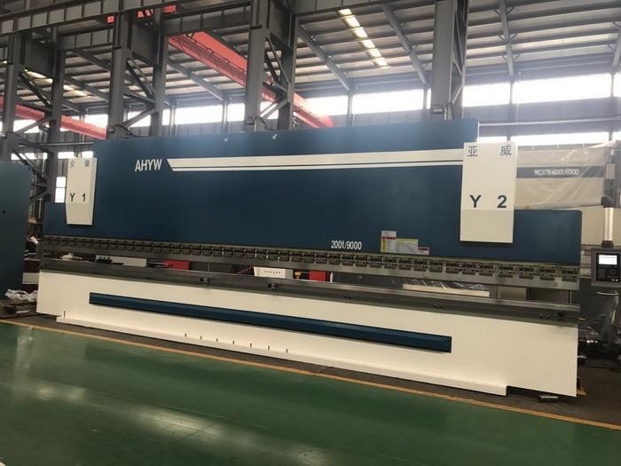 China AHYW Yawei 9m large sheet metal bending machine  4 axis manufacture supplier